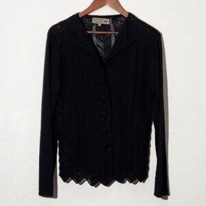 Peruvian Link Women's snap button Alpaca Sweater in size Large